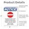 Signmission Please Do Not Flush Sign With Symbol, 3.5 in W x Rectangle, Vinyl Decal OS-2PACK-NS-D-35-V-17383 - alternate 2